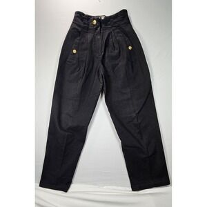 Vintage Mark Eisen Band Uniform Pants Bergdorf Goodman USA Black Size 10